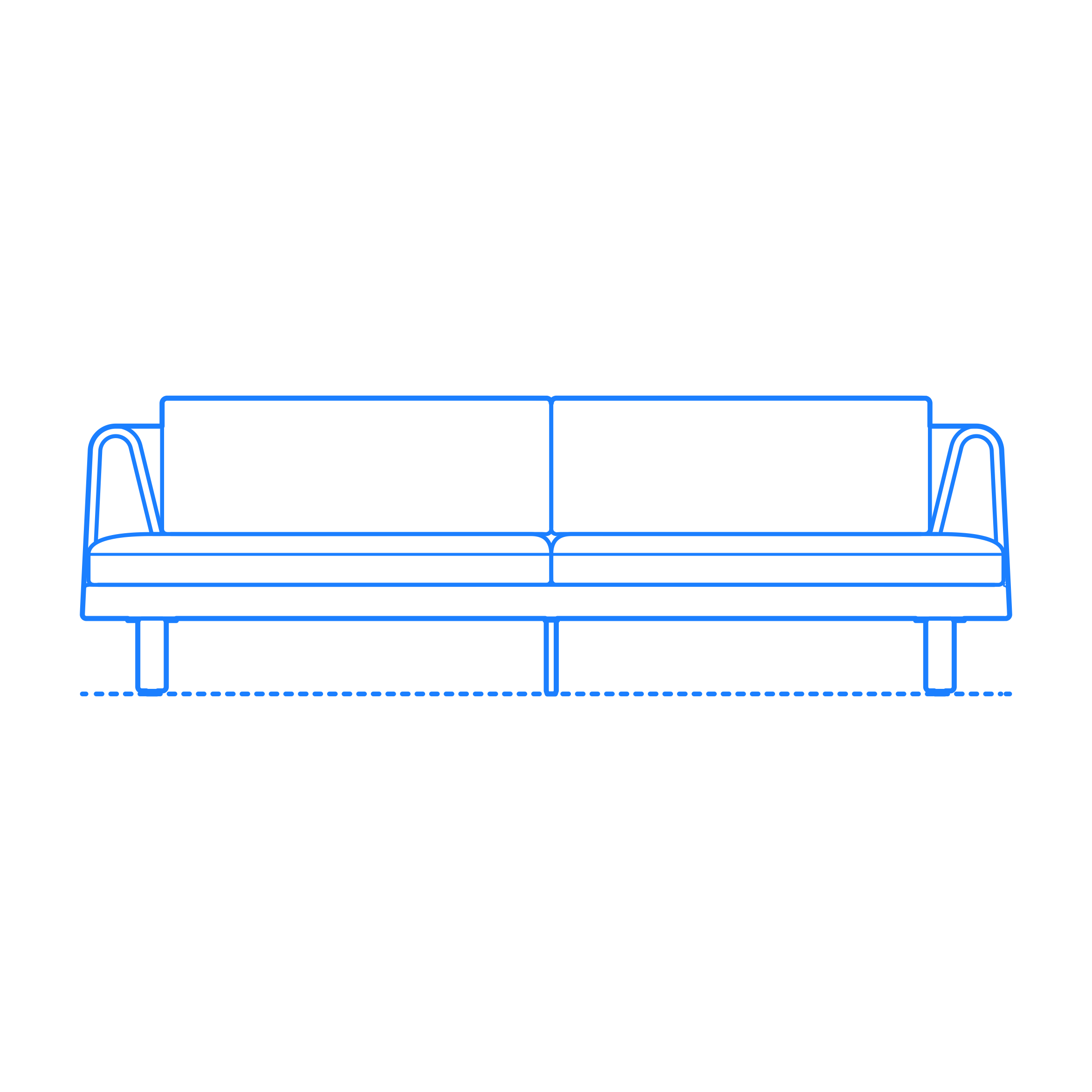 Furniture Outdoor Lounge Loophole Sofa 3 Seat Svg Line Art Free Vectors